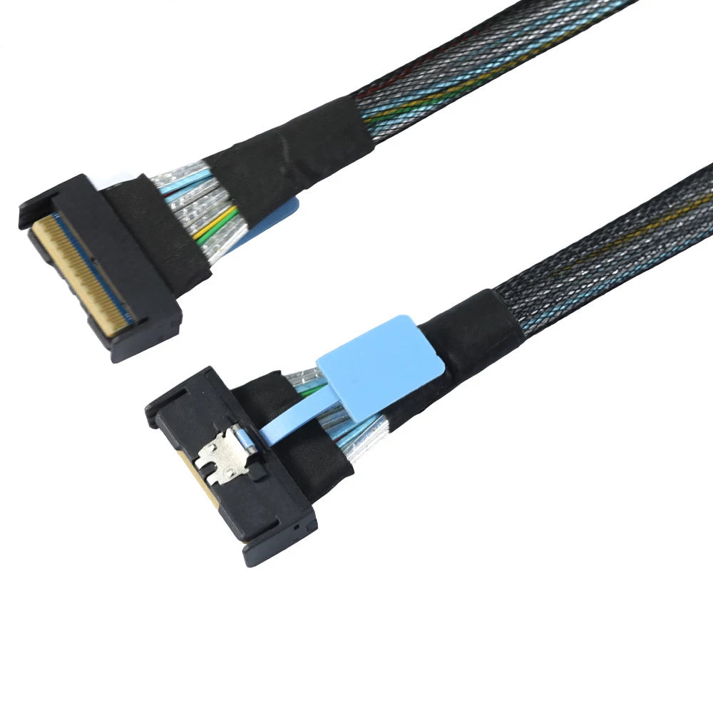Xkuer GEN5 MCIO 8i 74P SERVER CABLE MCIO SFF-8654 8i 74P TO MCIO 8x 32Gbps High-Speed Data Transmission