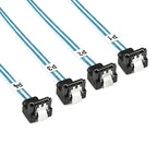 SFF-8643 to 4 SATA Right Angle Cable for Servers RAID Controllers NAS Storage and Data Centers
