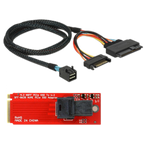 Xkuer M.2 Key M to U.2 NVMe SSD Adapter Card SFF-8643 to SFF-8639 Converter