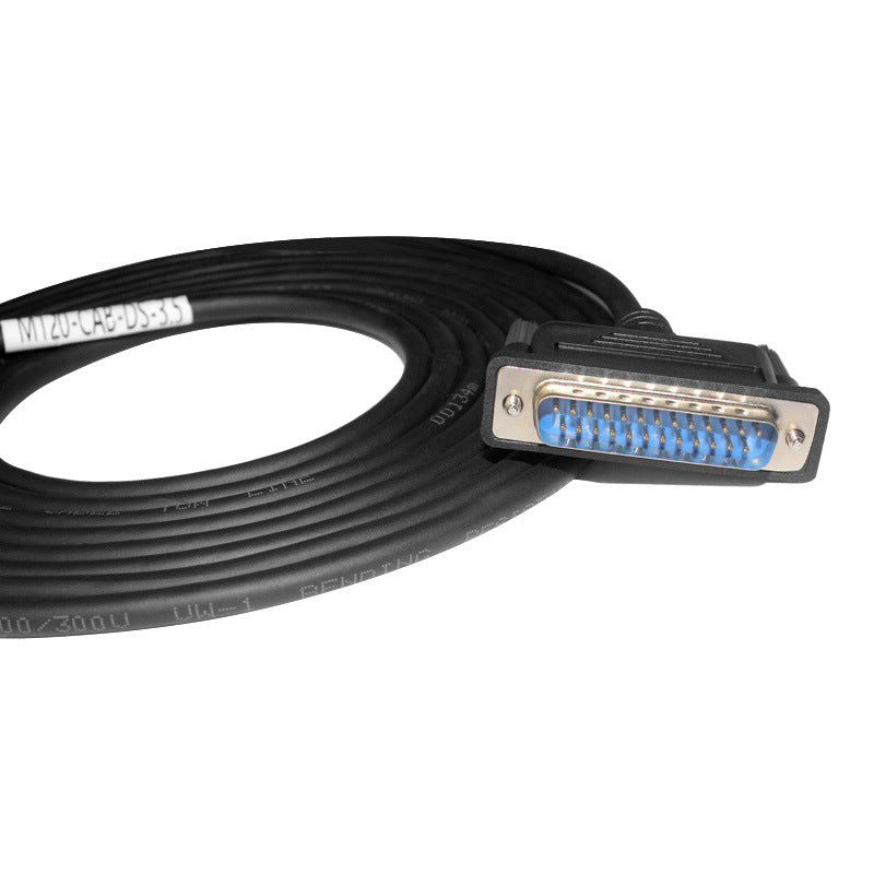 Xkuer M12 17-Pin to DB25 Scanner Cable Industrial Aviation Connector Reading Head Cable IP67 Waterproof Custom Length