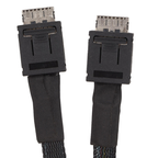 Xkuer SFF-8654 8I TO SFF-8611 4I×2  Mini SAS High-Speed Cable | 16-24Gbps | PCIe 4.0 | SAS 4.0