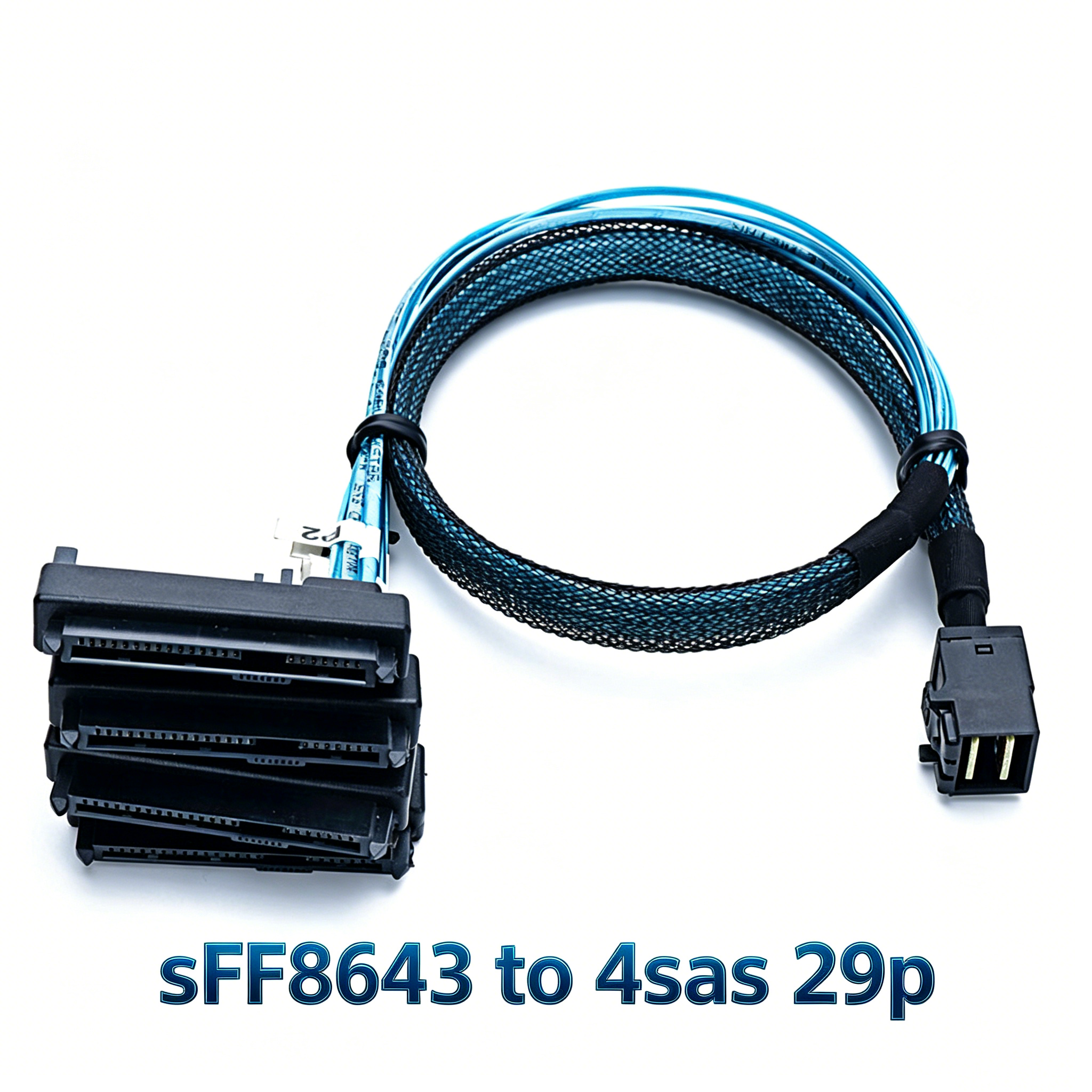 Xkuer SFF-8643 to 4 SAS Mini SAS HD  Extension Cable