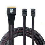 Xkuer SFF8654 8i to 2x SFF8643 HD Cable – Stable Fast 12Gbps Data Transmission