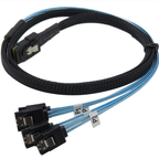 Xkuer SFF-8087 TO 4 SATA CABLE FORWARD & REVERSE TRANSMISSION 4×6Gbps SATA CHANNELS