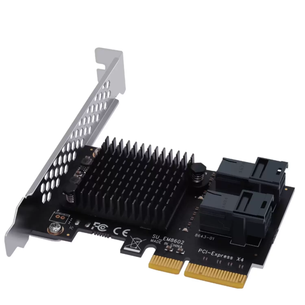 Xkuer PCIe X4 to Dual SFF-8643 U.2 NVMe SSD Expansion Card, Enterprise Storage Adapter, 32Gbps, Plug & Play
