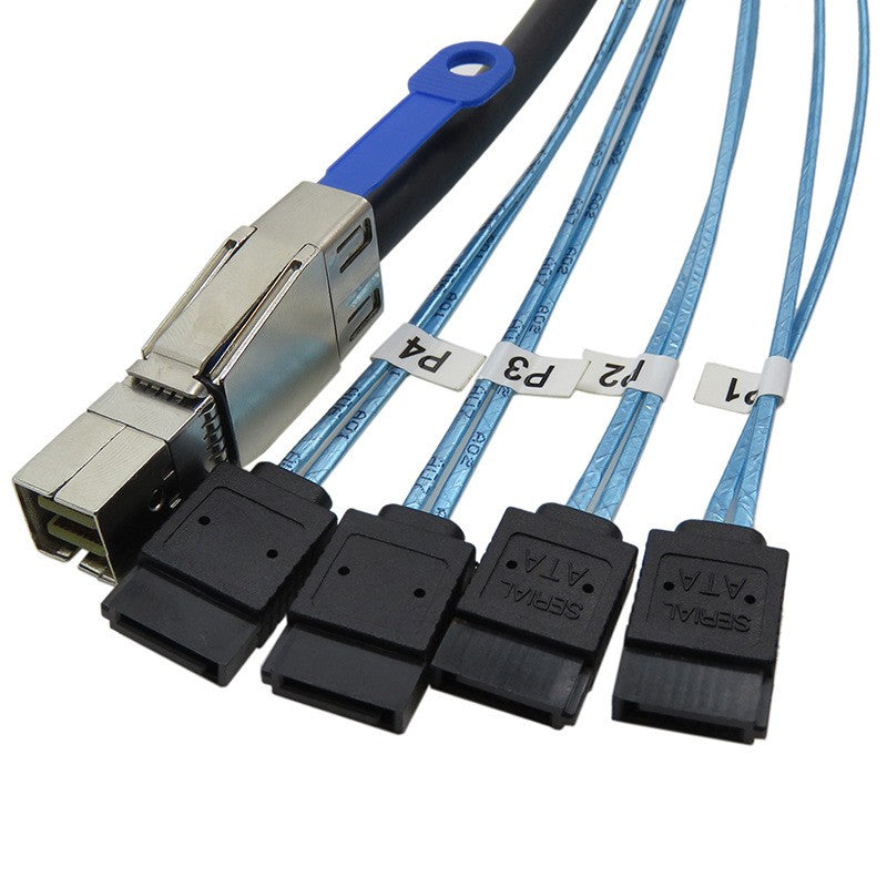 Xkuer SFF-8644 to 4 SATA Cable 12Gb/s Mini SAS HD High-Speed Storage Solution