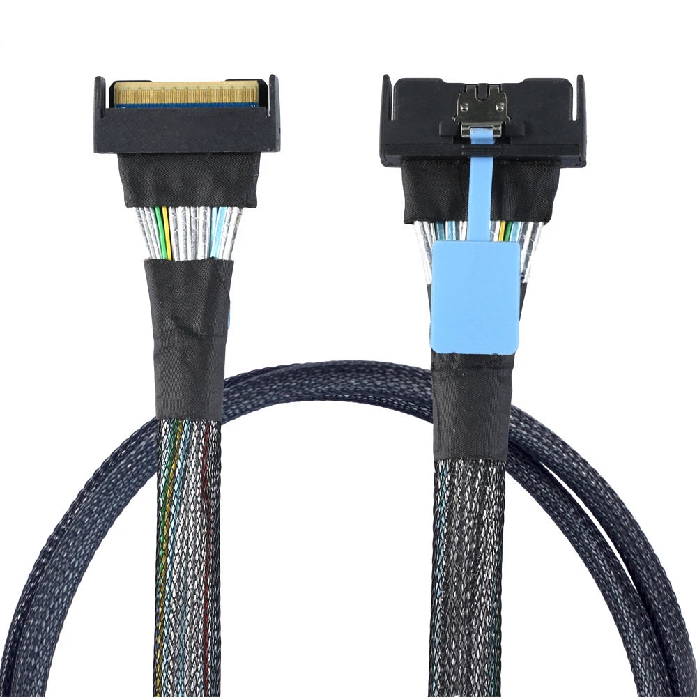 Xkuer GEN5 MCIO 8i 74P SERVER CABLE MCIO SFF-8654 8i 74P TO MCIO 8x 32Gbps High-Speed Data Transmission