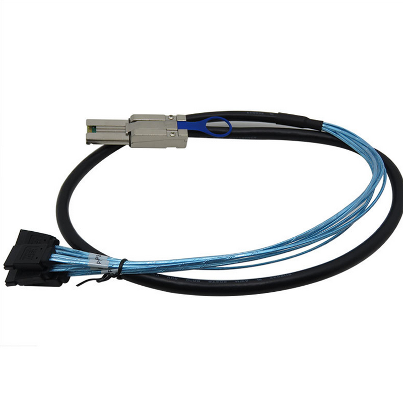 SFF-8088 to 4 SATA Cable for Servers RAID Controllers Workstations and Data Center Storage Systems