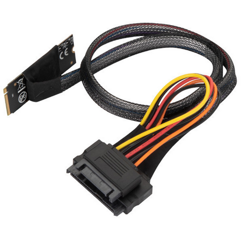 M.2 M-Key to U.2 NVMe SSD Adapter Cable for PCIe High-Speed Data Transmission in Servers
