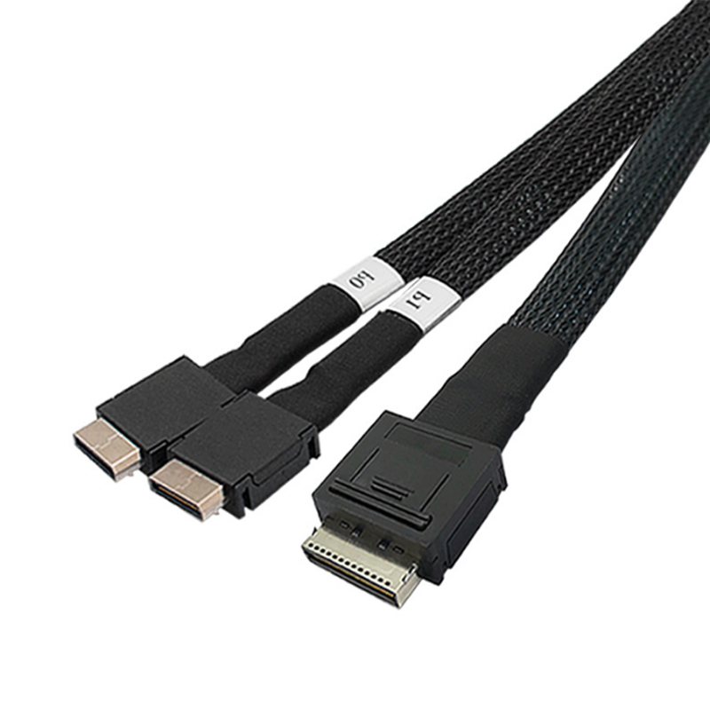 Xkuer SFF8611 8i to 2×4i Splitter Cable High-Speed Cable