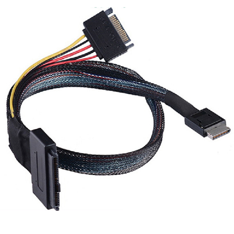 Xkuer SFF-8611 4i to U.2 NVMe Cable – High-Speed PCIe 4.0 x4 Connection