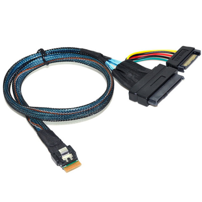 Xkuer SFF-8654 Slim SAS to SFF-8639 U.2 NVMe SSD Cable