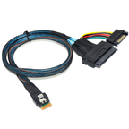 Xkuer SFF-8654 Slim SAS to SFF-8639 U.2 NVMe SSD Cable