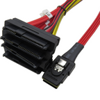 SFF8087 4i to 4×SFF8482 Powered SAS Cable – High-Speed 12Gbps Data Transfer