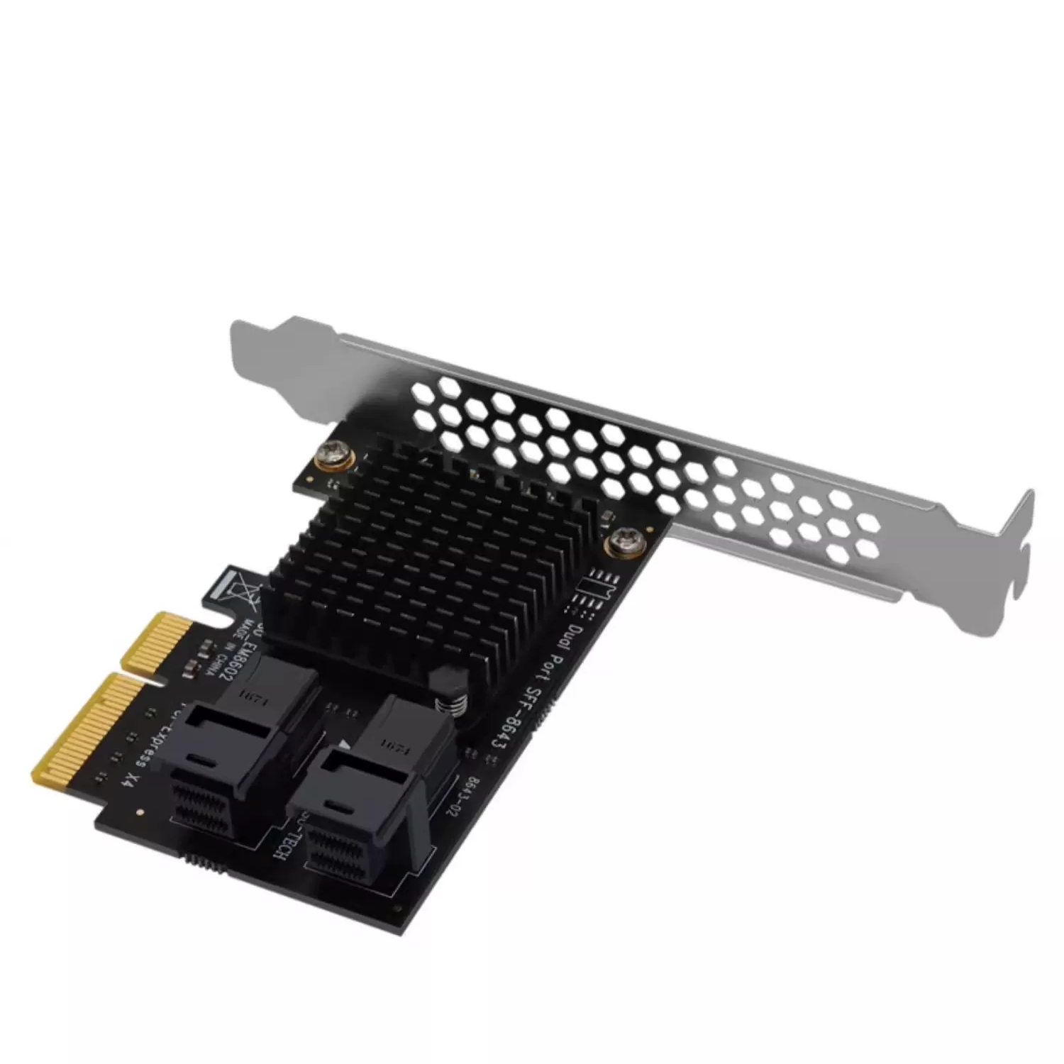Xkuer PCIe X4 to Dual SFF-8643 U.2 NVMe SSD Expansion Card, Enterprise Storage Adapter, 32Gbps, Plug & Play
