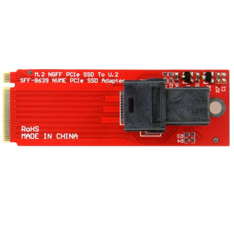 Xkuer M.2 Key M to U.2 NVMe SSD Adapter Card SFF-8643 to SFF-8639 Converter