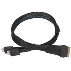 Xkuer SFF-8654 8I TO SFF-8611 4I×2  Mini SAS High-Speed Cable | 16-24Gbps | PCIe 4.0 | SAS 4.0