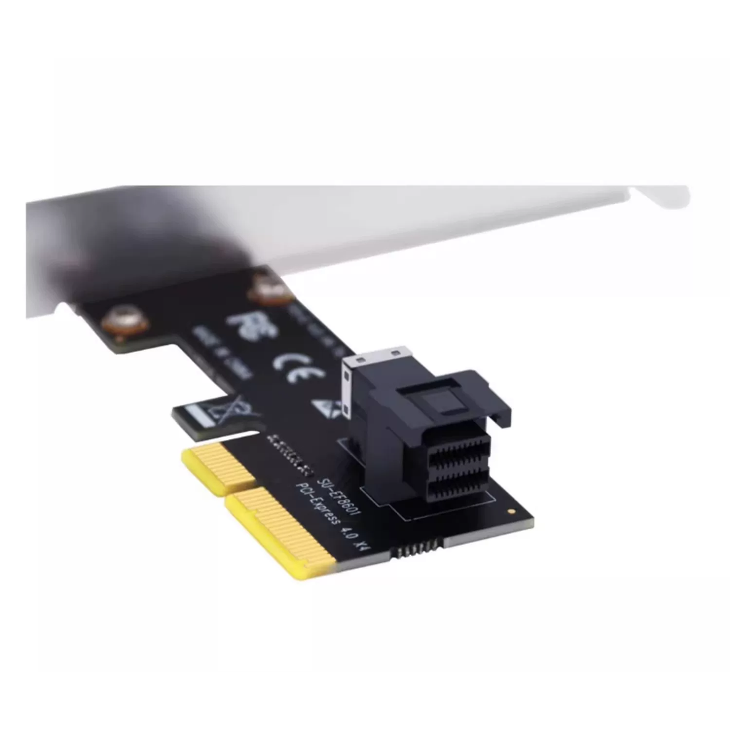 Xkuer U.2 SFF-8643 to PCIe 4.0 x4 NVMe Adapter Card with Full & Low Profile Brackets