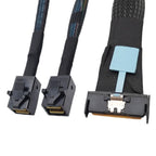 Xkuer Gen5 Slimline SAS MCIO 8X to 2 × SFF-8643 Server Data Transfer Cable 32G – Ultra-Fast, Reliable, Enterprise-Ready