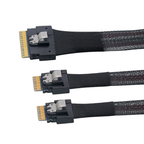 Xkuer SFF8654 8i to 2×SFF8654 4i PCIe 4.0 High-Speed Mini SAS Cable – 24Gbps, Reliable & Flexible
