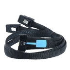 Xkuer PCIe Gen5 MCIO 8X 8i (74P) to Dual Mini SAS SFF-8087 Server Adapter Cable | 32Gbps High-Speed Data Transfer