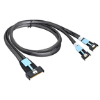 MCIO X8 to 2×MCIO X4 SlimSAS Server Data Cable | PCIe 5.0 High-Speed 32GT/s