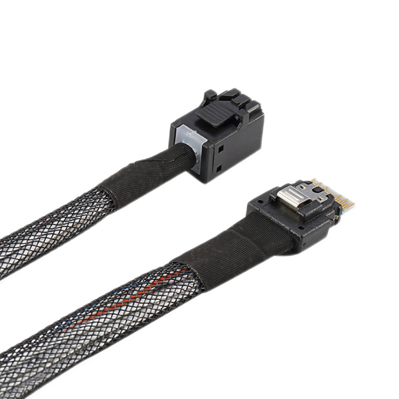 Xkuer SFF-8654 to SFF-8643 High-Speed SAS Cable for Server RAID Storage and Enterprise Applications