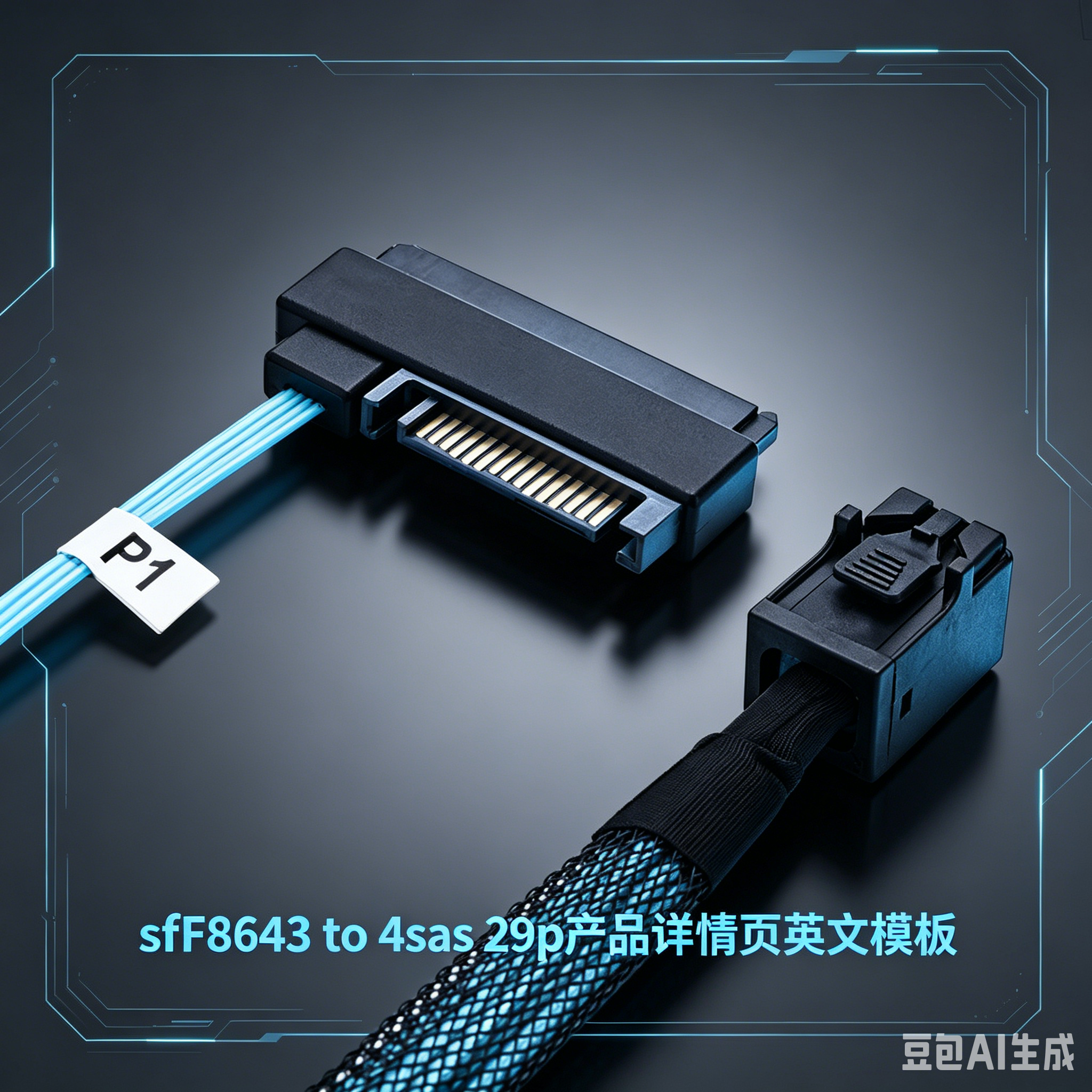 SFF-8643 TO 4*SATA