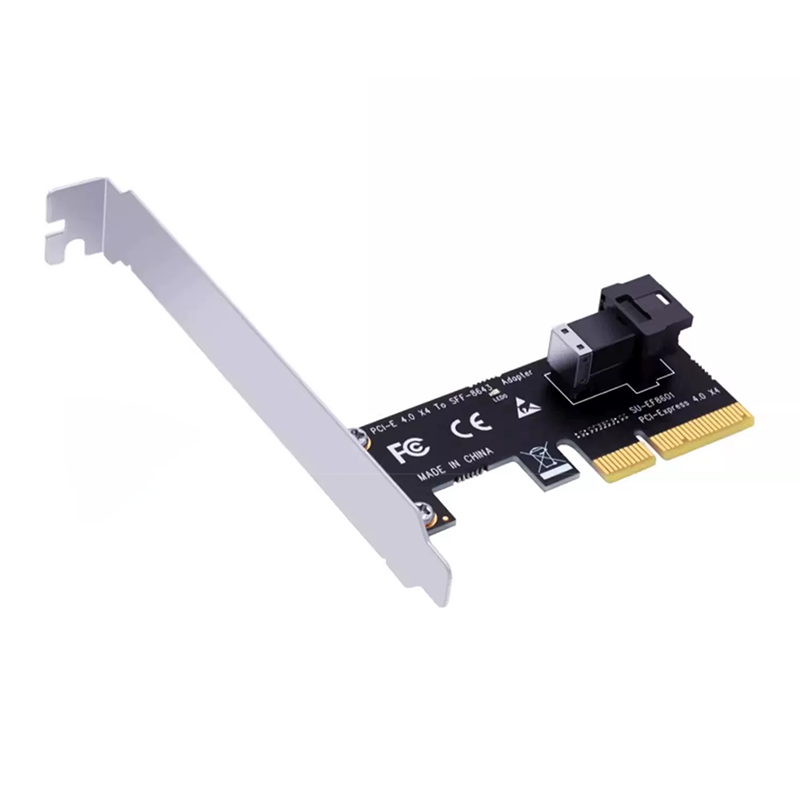 Xkuer U.2 SFF-8643 to PCIe 4.0 x4 NVMe Adapter Card with Full & Low Profile Brackets