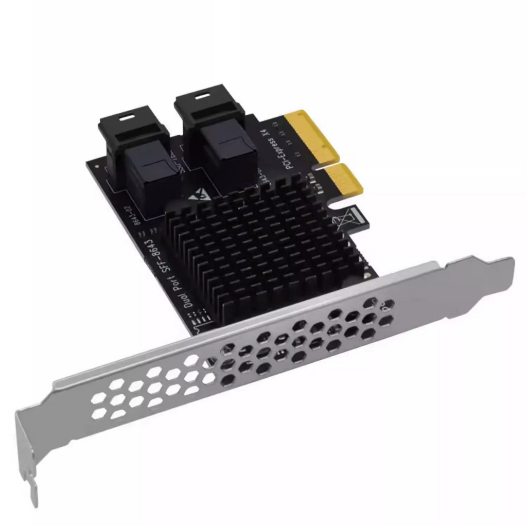 Xkuer PCIe X4 to Dual SFF-8643 U.2 NVMe SSD Expansion Card, Enterprise Storage Adapter, 32Gbps, Plug & Play