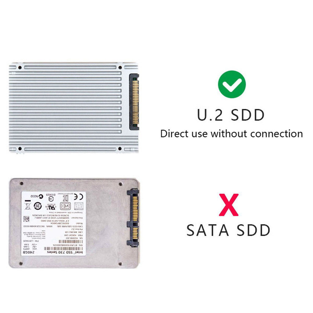 Xkuer SFF-8611 4i to U.2 NVMe Cable – High-Speed PCIe 4.0 x4 Connection