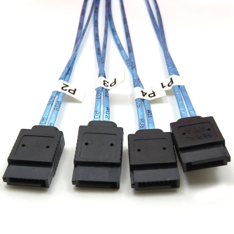 Xkuer SFF-8644 to 4 SATA Cable 12Gb/s Mini SAS HD High-Speed Storage Solution