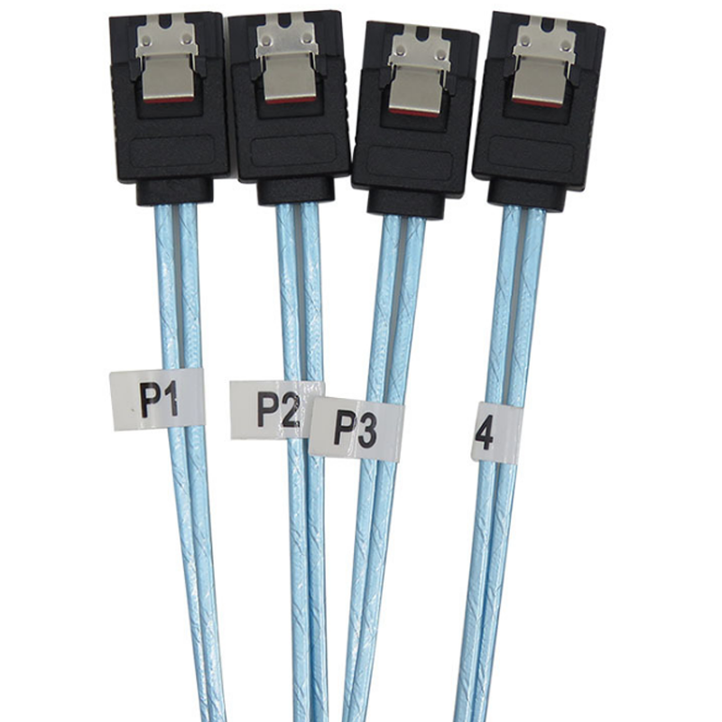Xkuer SFF-8087 TO 4 SATA CABLE FORWARD & REVERSE TRANSMISSION 4×6Gbps SATA CHANNELS