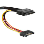 Xkuer PCIe 5.0 SlimlineSAS MCIO 8i (74P) to Dual SFF-8639 U.2 NVMe Cable
