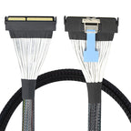 Xkuer MCIO 16X124P TO MCIO 16X124P PCIe 5.0 SlimSAS Cable