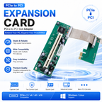Xkuer PCIe to PCI Expansion Card Upgrade Legacy PCI Devices Instantly