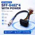 Xkuer SFF-8644 to 4×SFF-8482 with Power – High-Speed, Stable & Reliable Data Connection