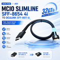 Xkuer GEN5 MCIO 4i TO OCuLink 4i CABLE PCIe 5.0 • 32GT/s • Enterprise Server Connectivity