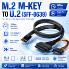 M.2 M-Key to U.2 SFF-8639 Interface