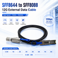 Xkuer SFF8644 to SFF8088 12G External Server Data Cable – High-Speed, Reliable & Versatile, 0.5M–8M Lengths