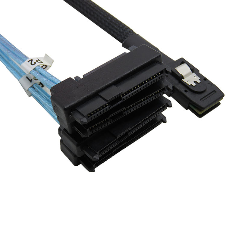 Xkuer Mini SAS SFF-8087 to SFF-8482 12Gbps Mini SAS Cable for High Performance Server Storage and Enterprise RAID Applications