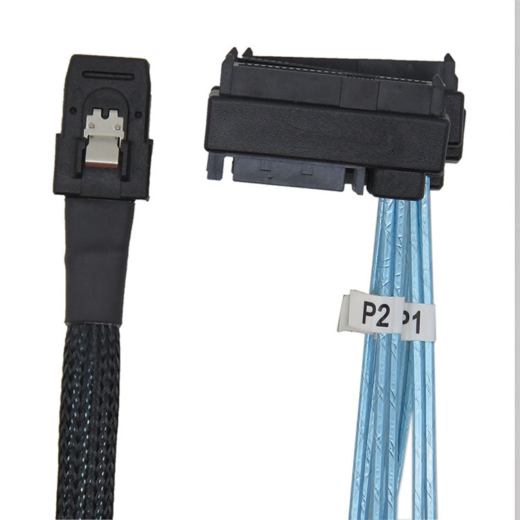 Xkuer Mini SAS SFF-8087 to SFF-8482 12Gbps Mini SAS Cable for High Performance Server Storage and Enterprise RAID Applications