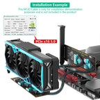 Xkuer PCIe 5.0 x16 to Dual MCIO 74-Pin Adapter Board 128Gbps Ultra-Fast Expansion Solution