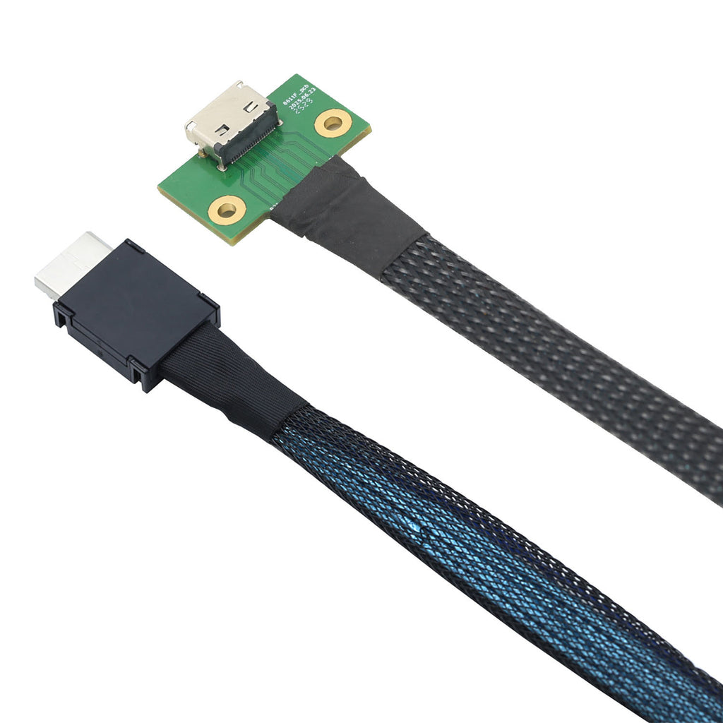 Xkuer OCuLink Cable SFF-8611 4i 42P to SFF-8612 4i Female