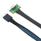 Xkuer OCuLink Cable SFF-8611 4i 42P to SFF-8612 4i Female