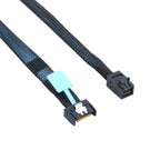 Xkuer PCIe Gen5 MCIO Slimline SFF-8654 4i to HD SFF-8643 Cable | 32GT/s High-Speed Server Data Cable