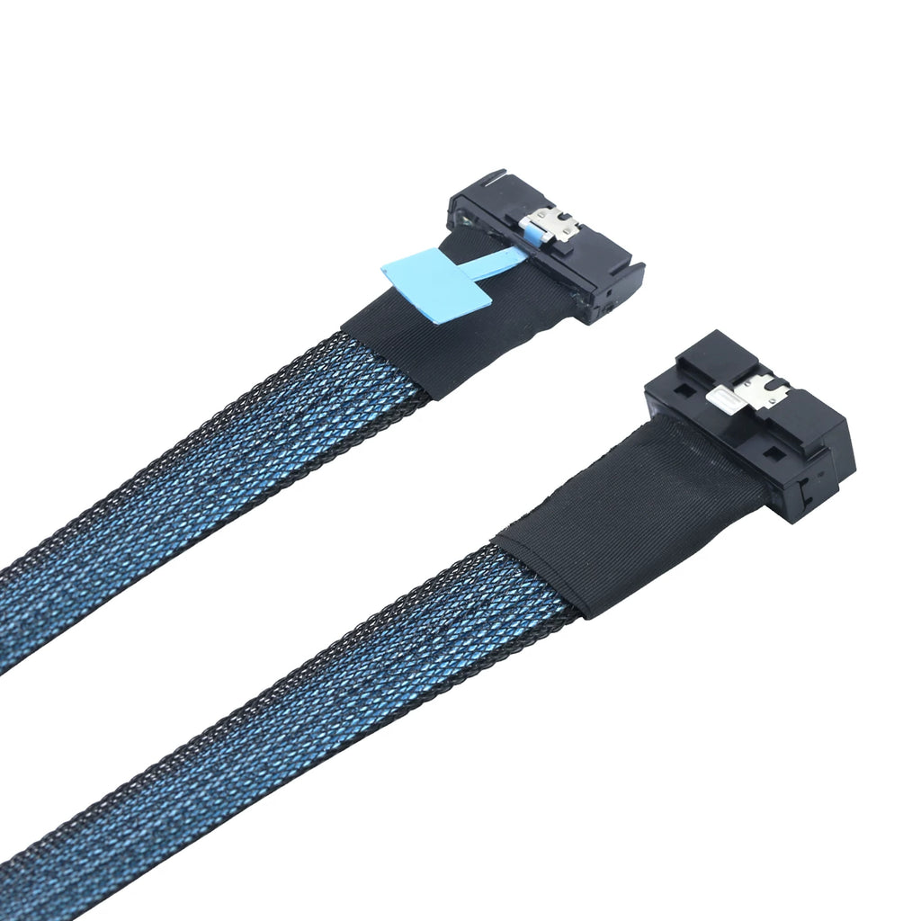 Xkuer PCIe Gen5 MCIO 8X to LP SlimSAS SFF-8654 74P High-Speed Server Cable 32GT/s Ultra-Fast Data Transfer | Enterprise Storage & AI Server Ready