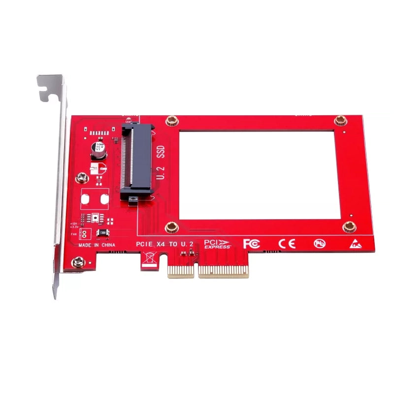 Xkuer U.2 (SFF-8639) NVMe SSD to PCIe 3.0 x4 Adapter Card, Direct Mount U.2 SSD Expansion Card for Desktop, Workstation & Server