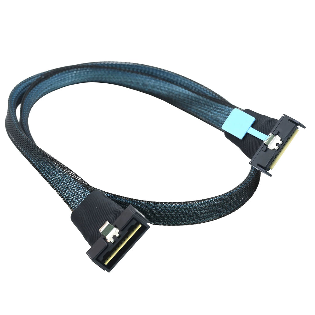 Xkuer PCIe Gen5 MCIO 8X to LP SlimSAS SFF-8654 74P High-Speed Server Cable 32GT/s Ultra-Fast Data Transfer | Enterprise Storage & AI Server Ready