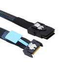 Xkuer MCIO SFF-8654 4i to Mini SAS SFF-8087 24Gbps High-Speed Data Cable